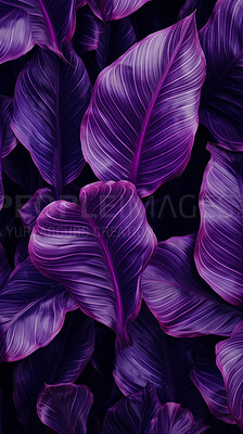 Purple leaves wallpaper background. Product presentation invitation template.