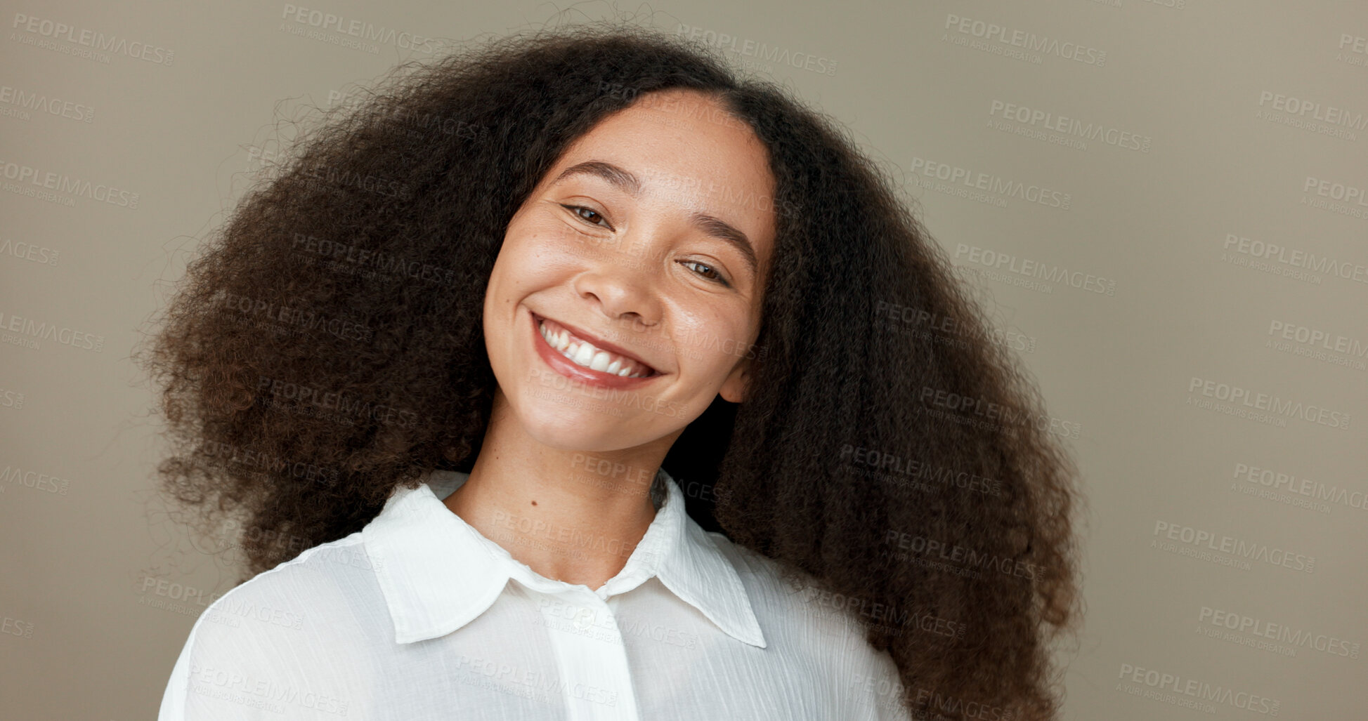 Buy stock photo Diversity, beauty and group of women in studio for empowerment, wellness and community. Happy, friends and portrait of people walk in line for cosmetics, inclusion and support on brown background