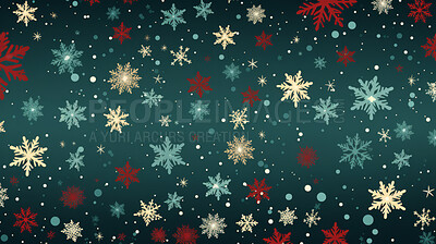 Retro pattern with stars and snowflakes. Christmas background concept.