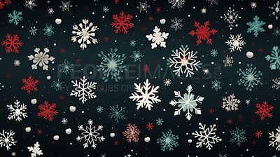 Retro pattern with snowflakes. Christmas background concept.