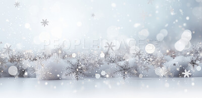 Buy stock photo Glitter abstract snow background. White dust and bokeh. Christmas concept.