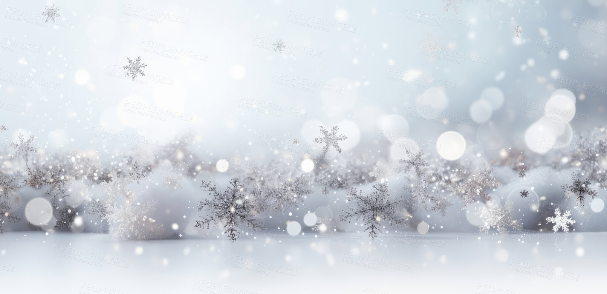 Buy stock photo Glitter abstract snow background. White dust and bokeh. Christmas concept.