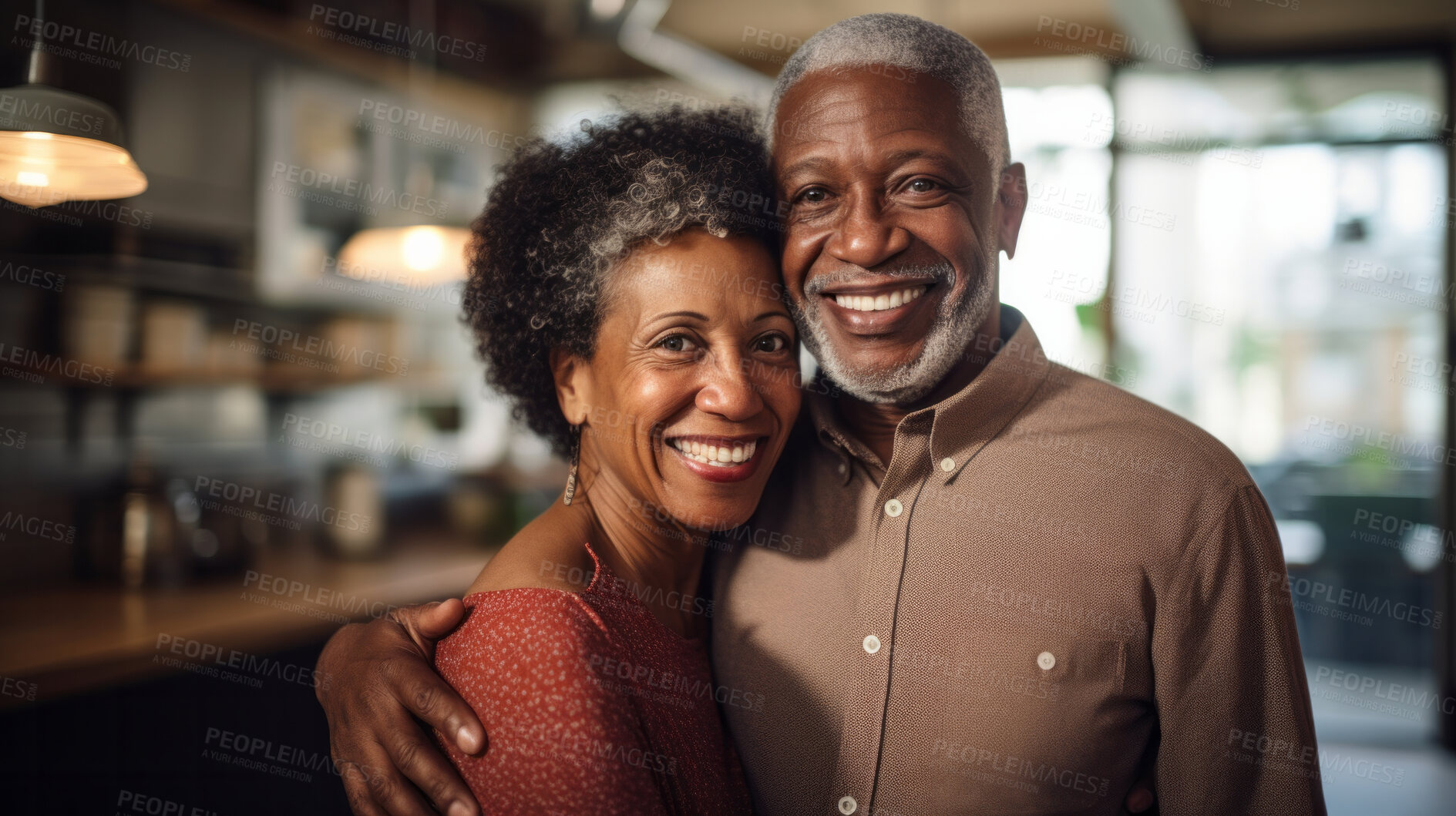 Buy stock photo Affectionate and loving senior couple spending quality time after retirement or on vacation