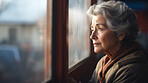 Depressed elderly woman at home. Senior woman mental health concept