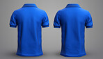 Back view of golfers. T-shirt on background. Mock-up template.