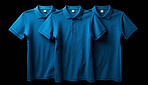Front view of golfers. T-shirt on background. Mock-up template.
