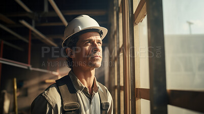 Civil engineer or professional building constructor inspecting and working on site