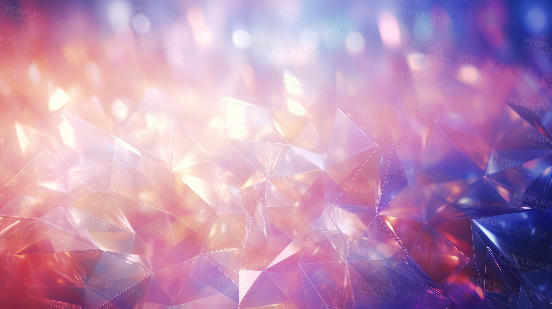 Buy stock photo Crystal rainbow prism light effect. Background overlay pattern design.