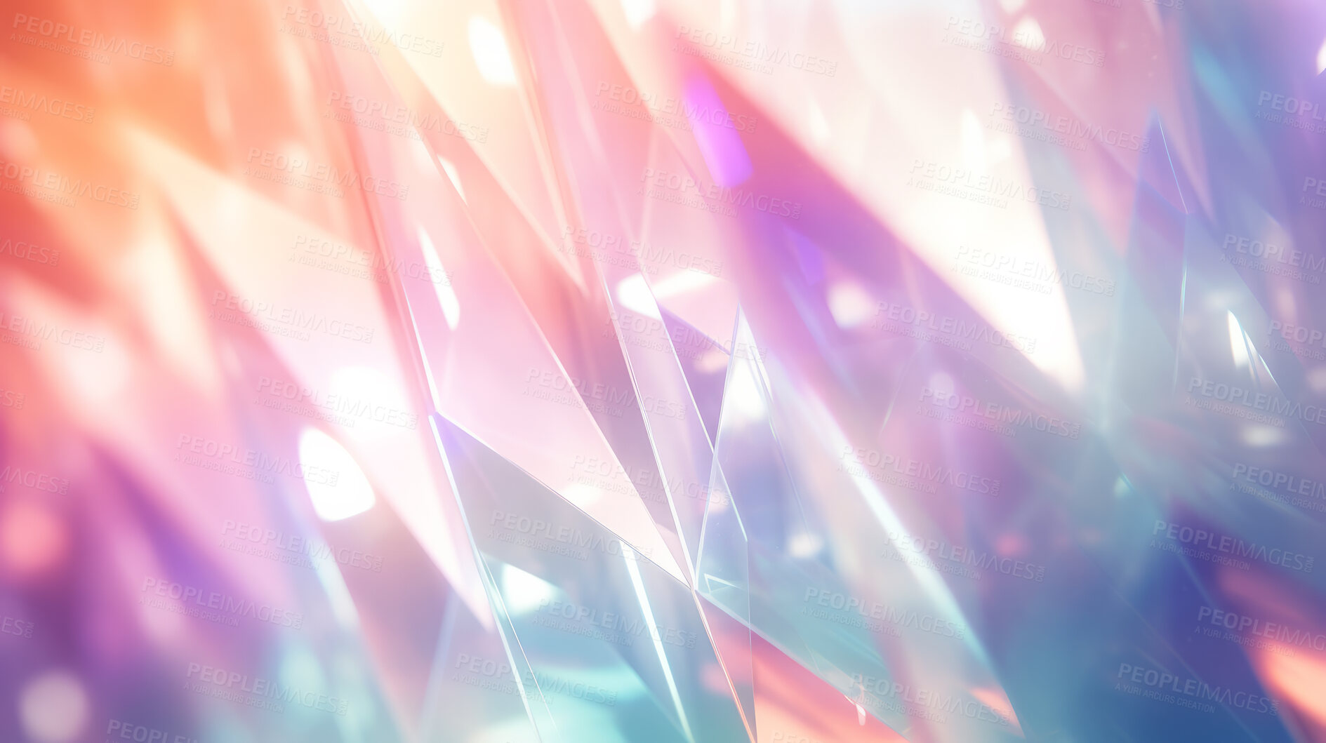 Buy stock photo Crystal rainbow prism light effect. Background overlay pattern design.