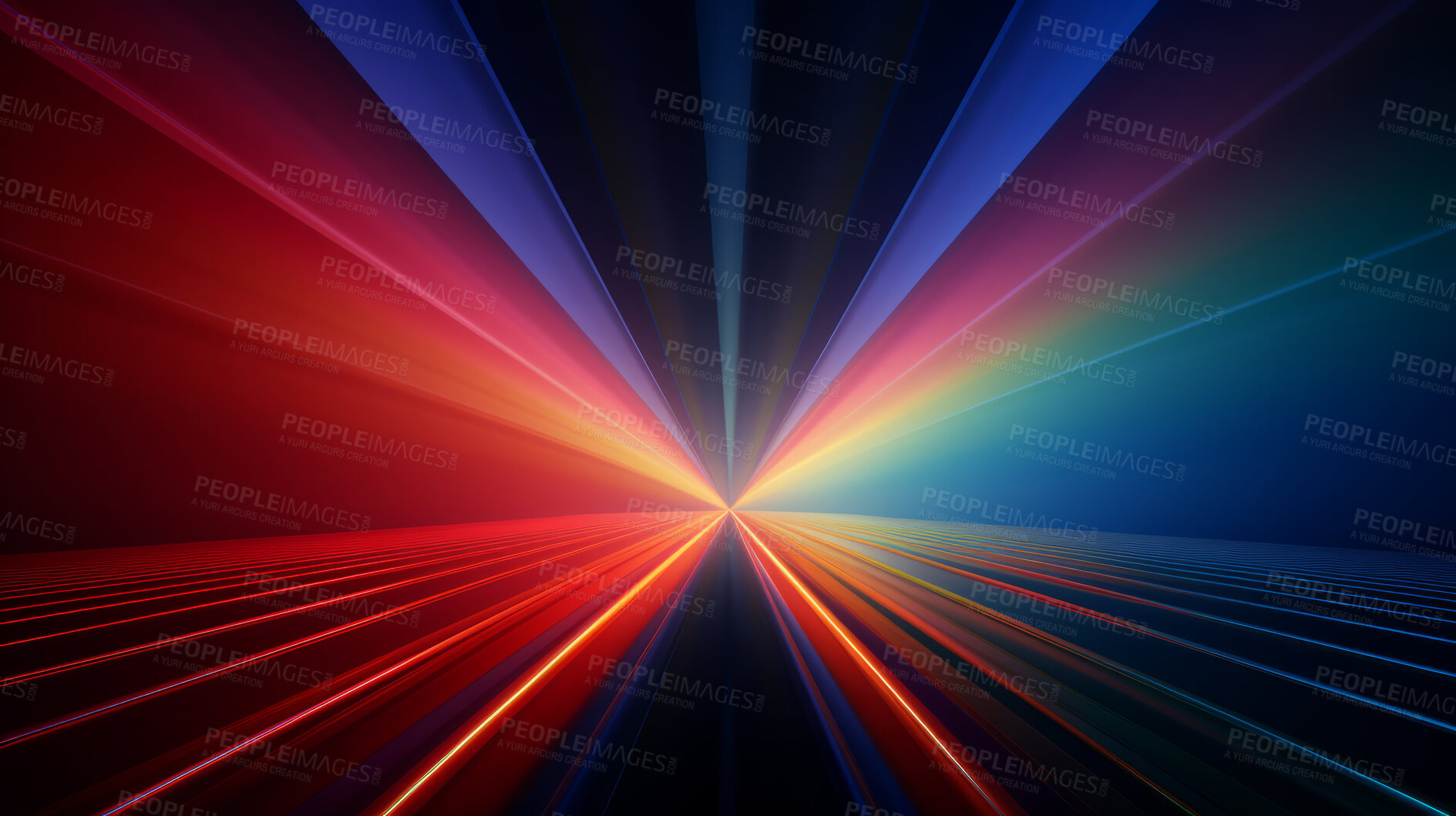 Buy stock photo Abstract flare colorful spectrum background light beams. Futuristic flashes
