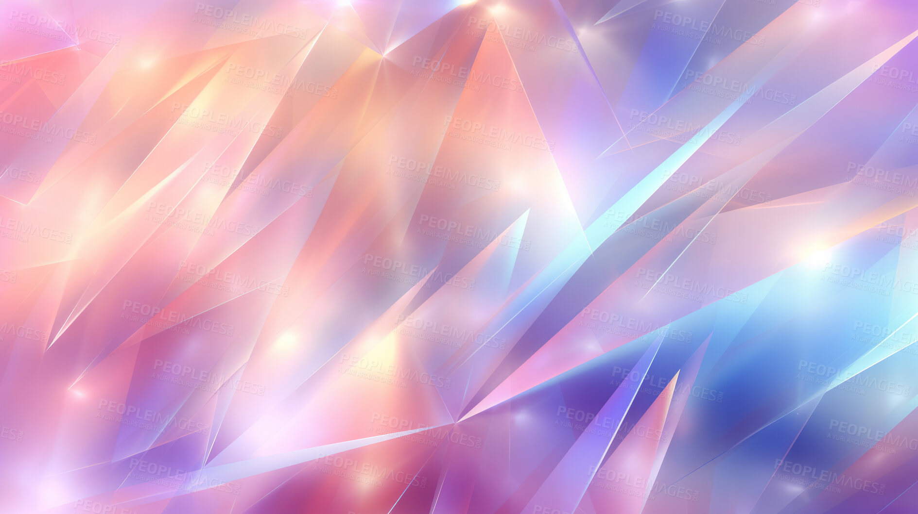 Buy stock photo Crystal rainbow prism light effect. Background overlay pattern design.