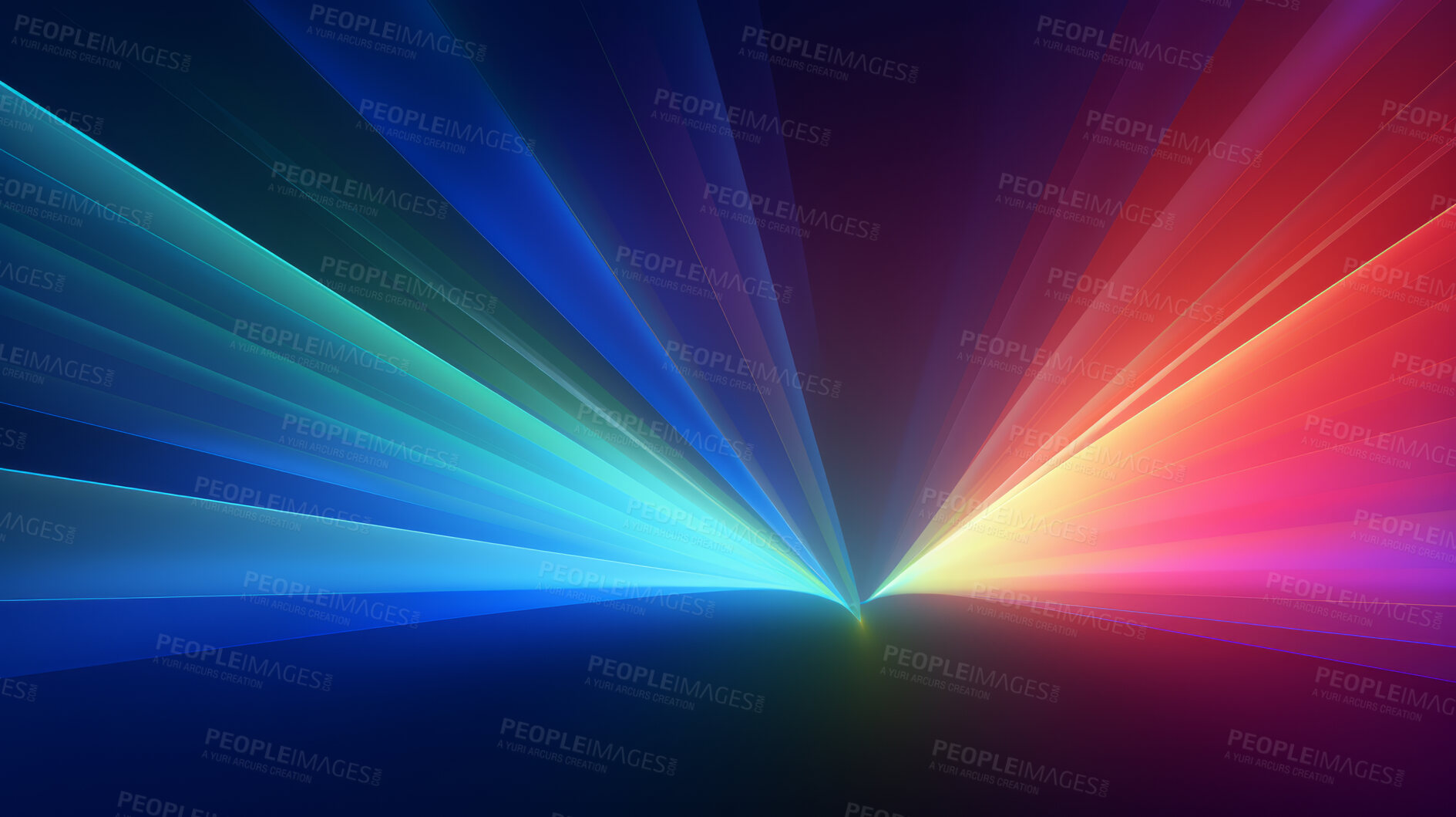 Buy stock photo Abstract flare colorful spectrum background light beams. Futuristic flashes