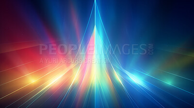 Triangle rainbow prism light effect. Background overlay pattern design.