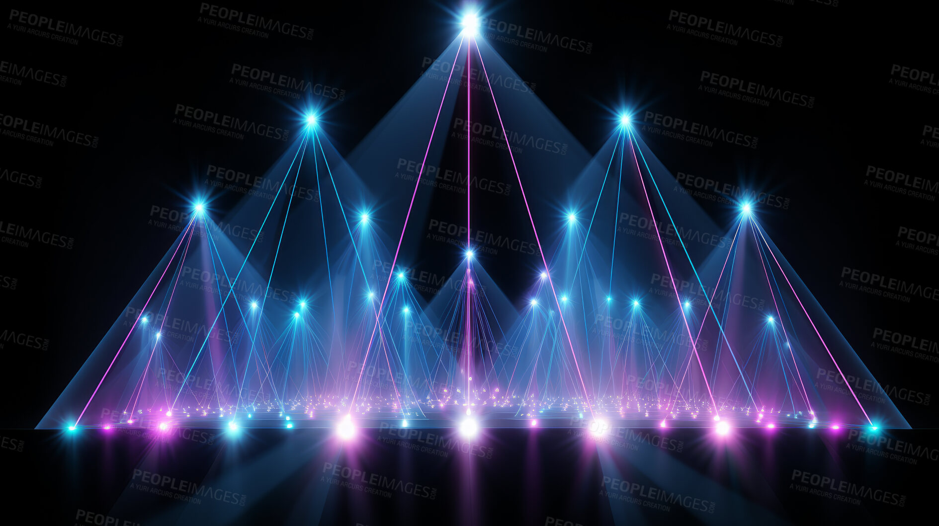 Buy stock photo Abstract flare colorful spectrum background light beams. Futuristic flashes