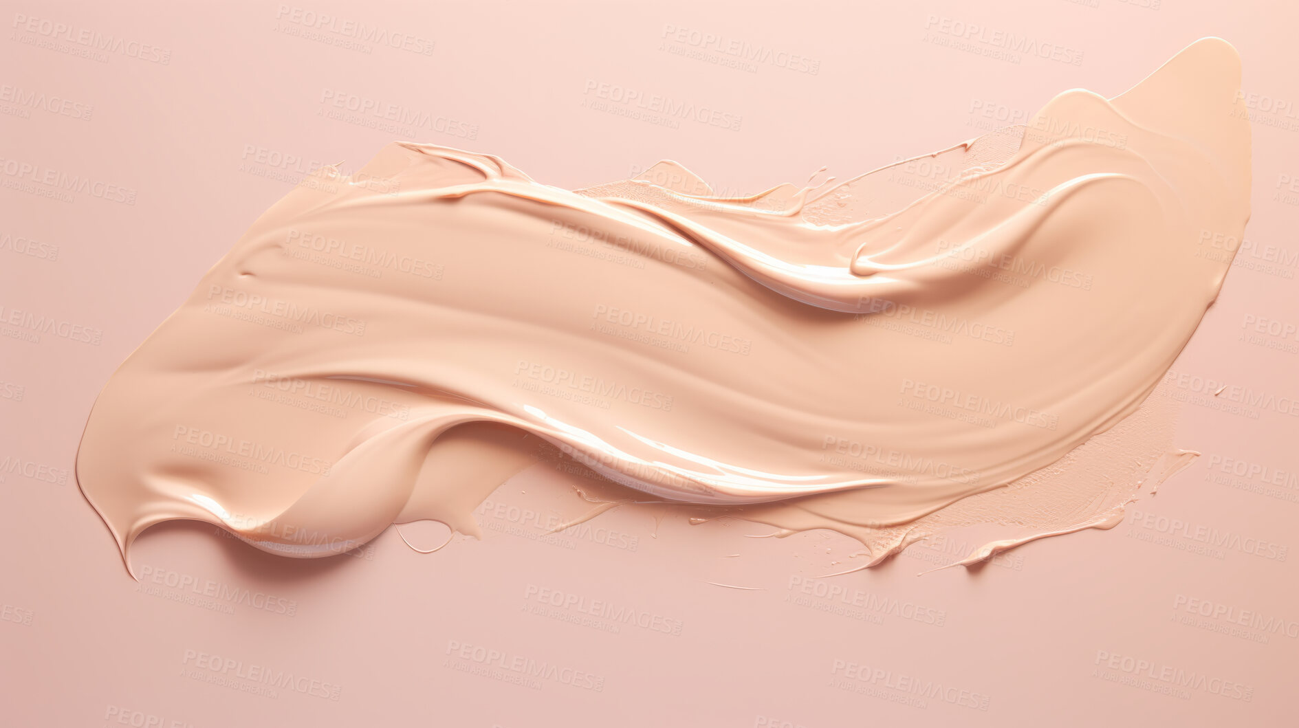 Buy stock photo Foundation samples or swatch. Skin beauty or make-up product for healthy skin