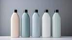 Plastic hand-wash or shampoo bottles. Blank empty colorful bottles for branding