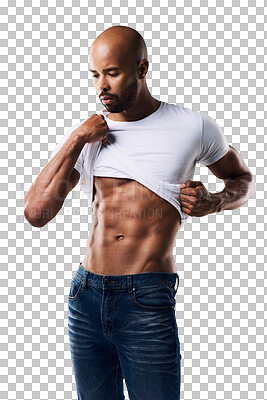 It\'s a sin wearing a shirt over these abs
