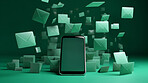 Marketing and business email newsletter. Email marketing online information