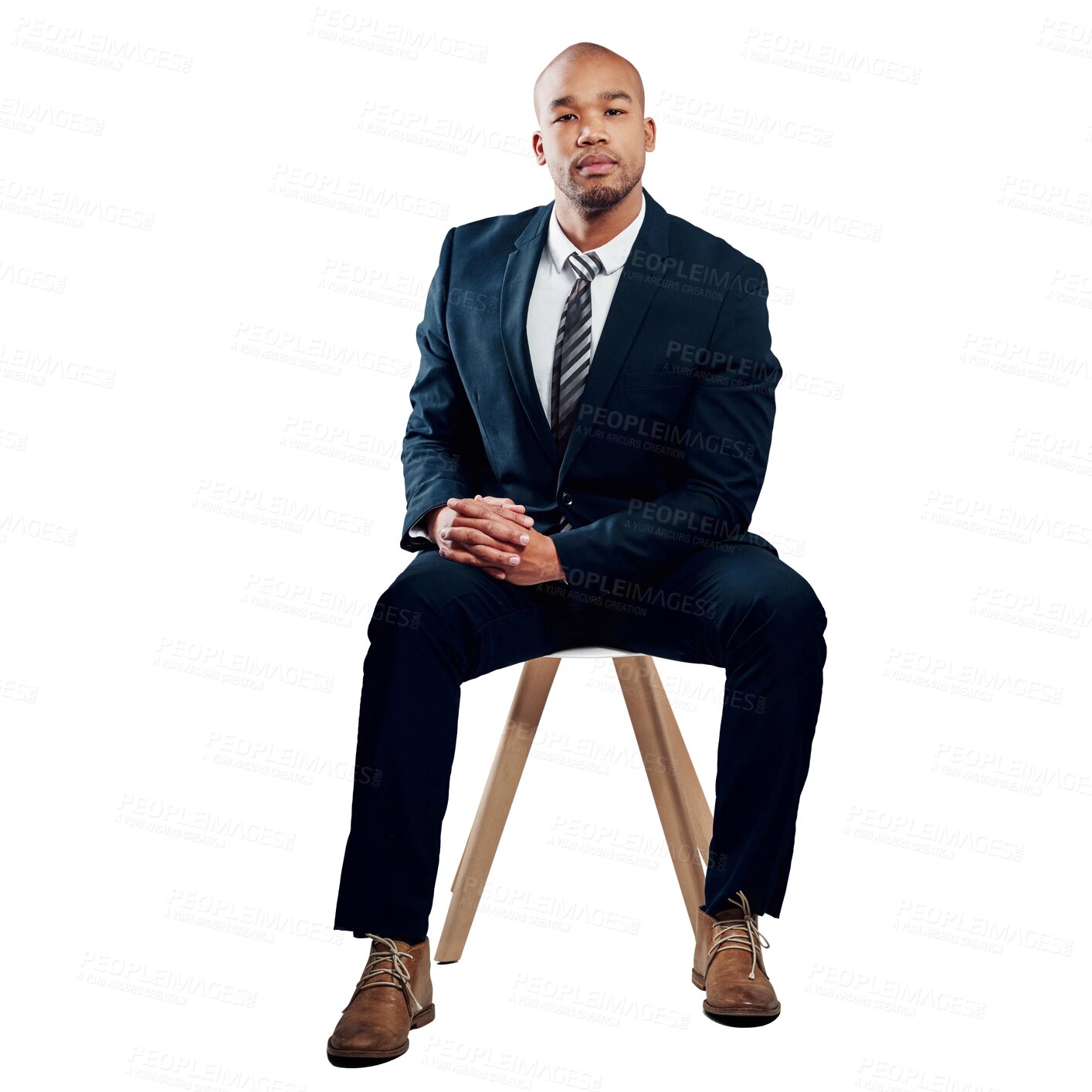Buy stock photo Man, executive and portrait for company, employee and isolated on transparent png background. Confident, young and standing for career, financial clerk and businessman for startup, job and corporate
