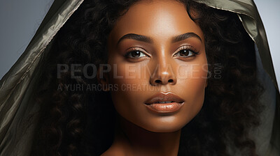 Buy stock photo Close-up of model. Make-up, smooth skin. Fashion, editorial concept.