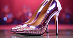 Modern fashion, high heels and shoes for woman. Ai generated stylish stiletto in studio. Close-up, cosmetic and beautiful concept shot.