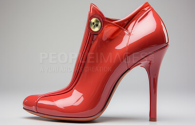 Modern fashion, high heels and shoes for woman. Ai generated stylish stiletto. Close-up, cosmetic and beautiful studio shot.