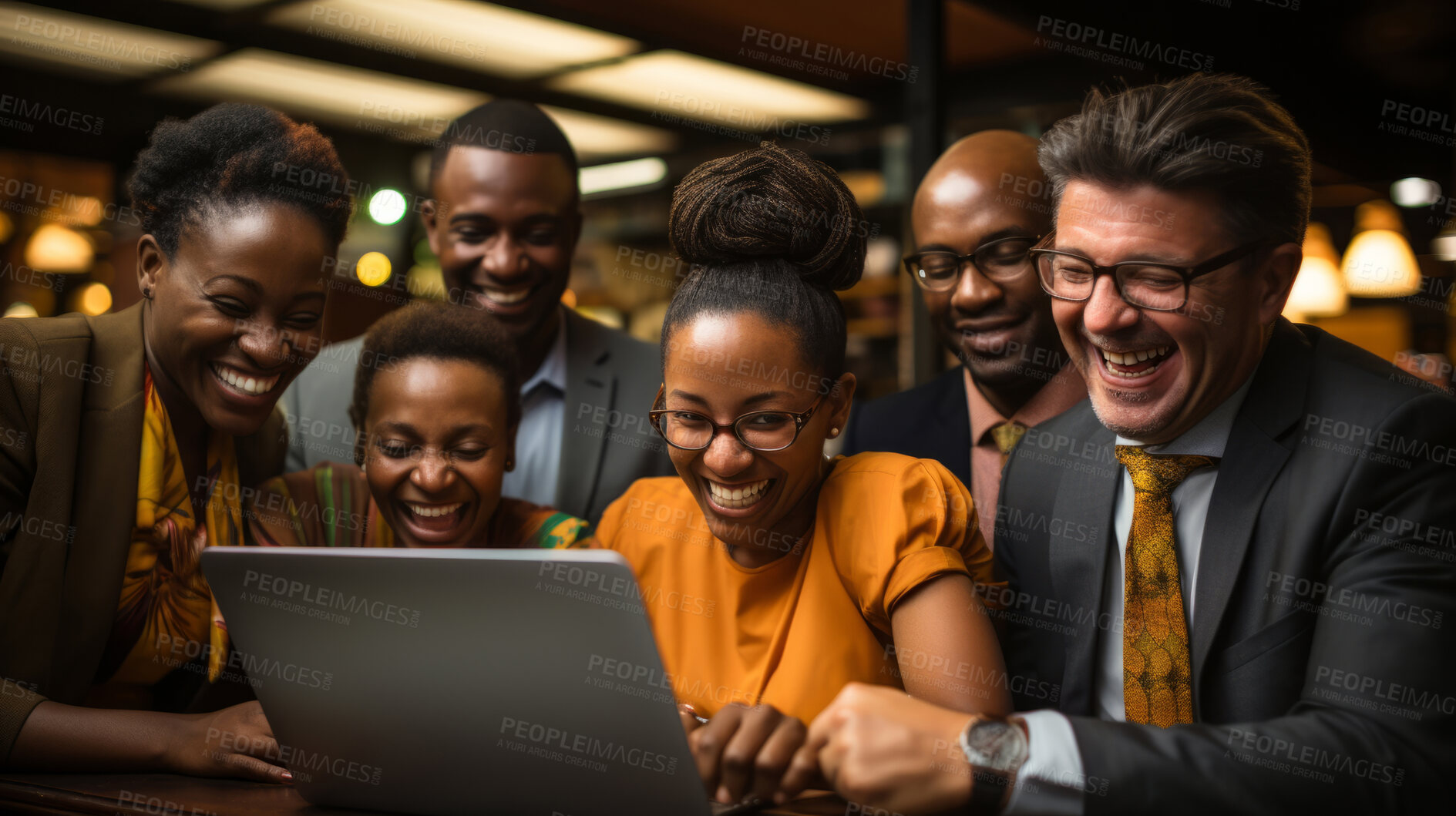 Buy stock photo Portrait, diversity and smile of business people in office, confident collaboration and corporate management. Group, professional teamwork and face of happy staff, commitment and global solidarity