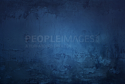 Buy stock photo Illustration, texture and wallpaper design on blue background for banner, business card or poster. Mock up, vintage and wall for presentation, brochure or template with abstract, pattern or creative