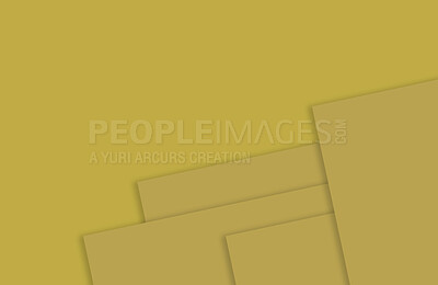 Buy stock photo Illustration, geometric or wallpaper design on yellow background for banner, business card or poster. Mock up, lines or shape for presentation, brochure or template with abstract, pattern or creative