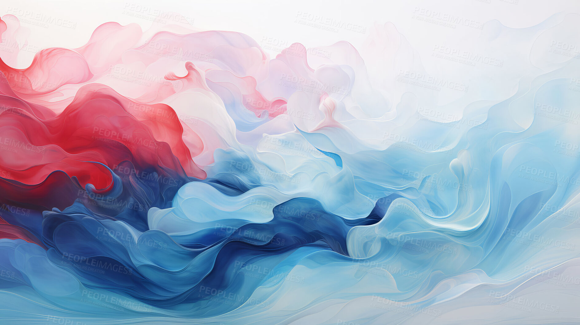 Buy stock photo Rippling waves, dynamic flow, and aqua abstract art. Elegance, motion, and fluid design captured in a captivating depiction of water waves.