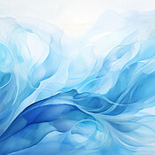 Rippling waves, dynamic flow, and aqua abstract art. Elegance, motion ...