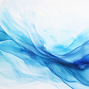 Rippling waves, dynamic flow, and aqua abstract art. Elegance, motion ...