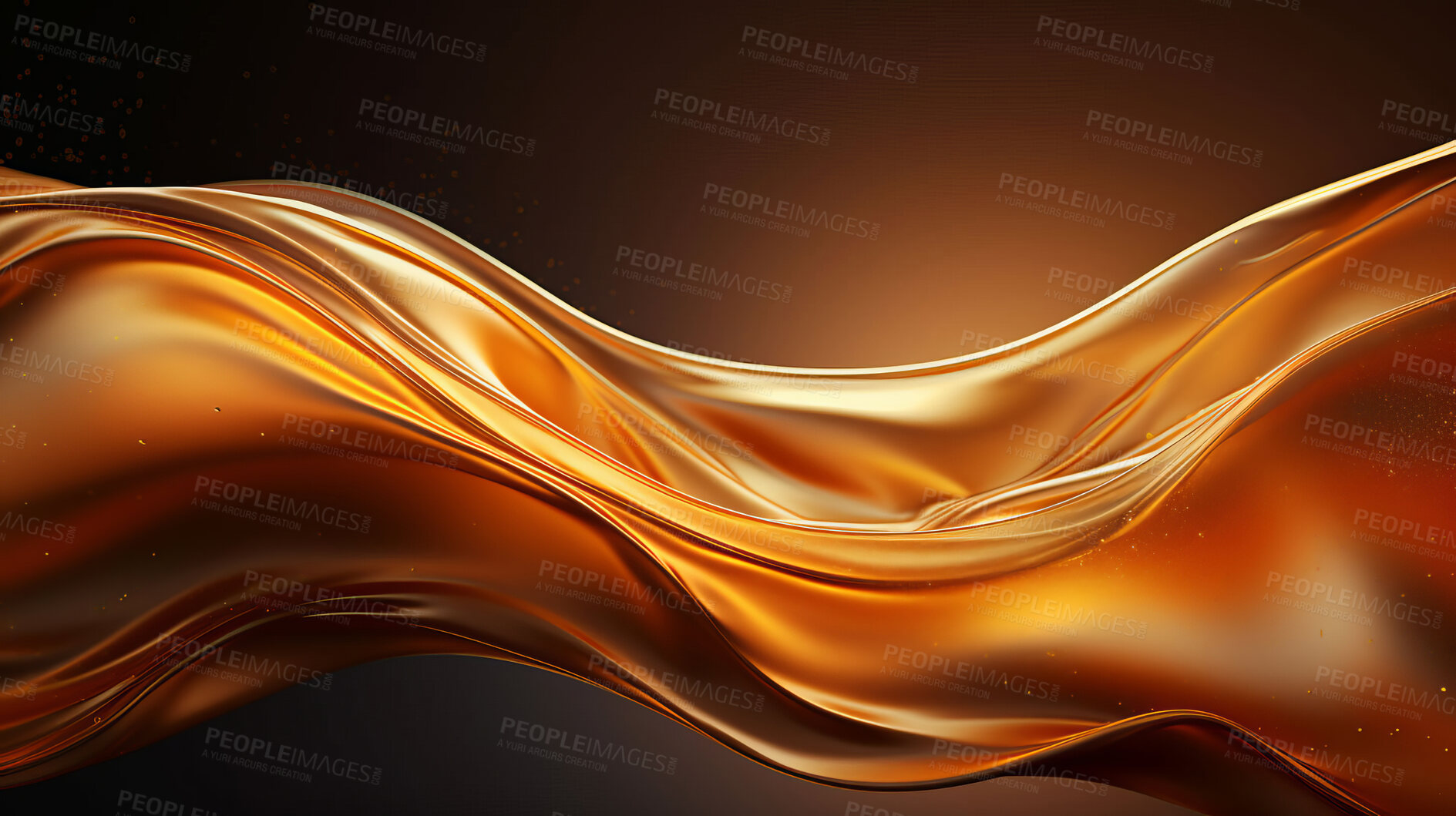 Buy stock photo Abstract, luxury cloth or liquid wave background, wavy folds of grunge silk texture, satin velvet material or luxurious paint background. Elegant wallpaper design, dynamic movement and flow.