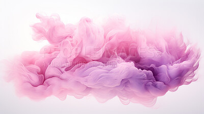 Buy stock photo Dreamy clouds, rainbow hues and artistic expression in abstract art. Colorful, whimsical and creative cloudscape for design, graphic display, and imaginative inspiration.