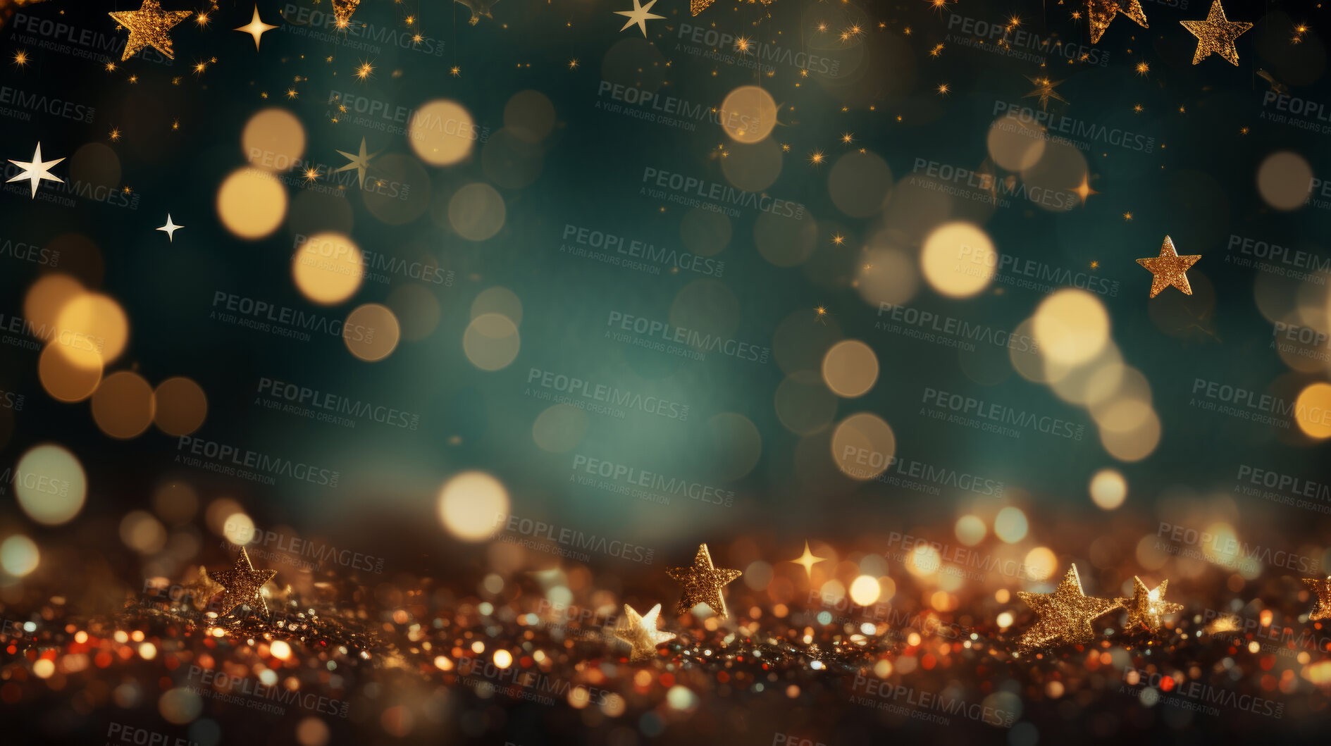 Buy stock photo Golden particles, futuristic dance of glittering networks for tech brilliance. Symphony of interconnected brilliance in the digital galaxy. Technological wonder, sparkling gold ode to seamless connectivity.