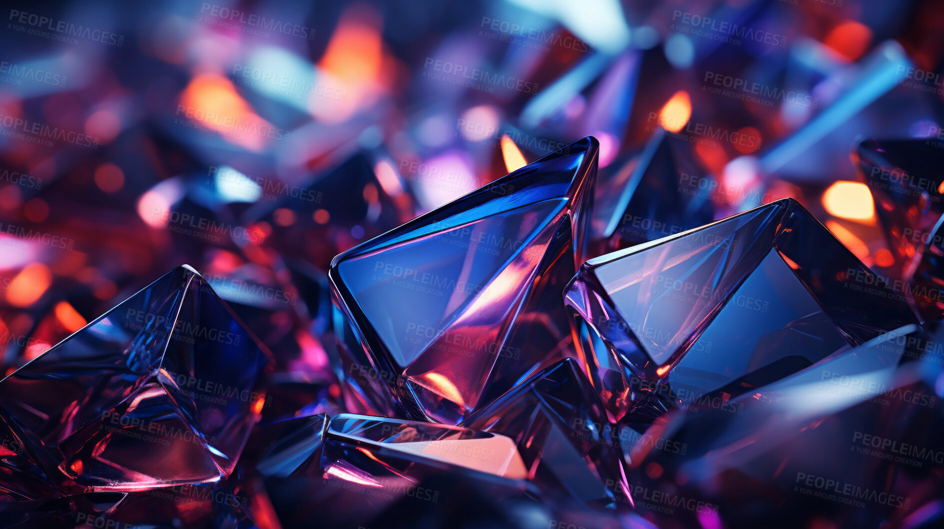 Buy stock photo Crystal formations, sparkling and ethereal. Radiant, mystical and nature-inspired elements for jewelry, decor and creative expressions. On a magical canvas with a touch of natural brilliance.