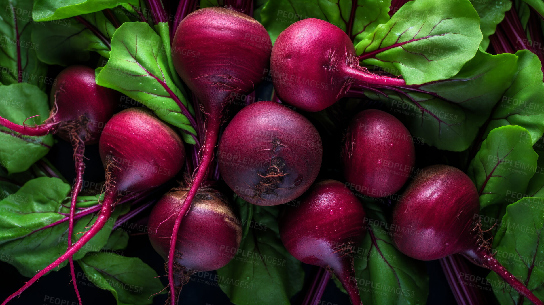 Buy stock photo Healthy, natural and beetroot background in studio for farming, organic produce and lifestyle. Fresh, summer food and health meal closeup for eco farm market, fibre diet and vegetable agriculture