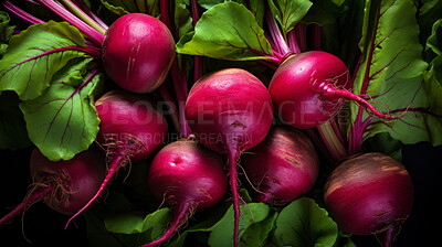 Healthy, natural and beetroot background in studio for farming, organic produce and lifestyle. Fresh, summer food and health meal closeup for eco farm market, fibre diet and vegetable agriculture
