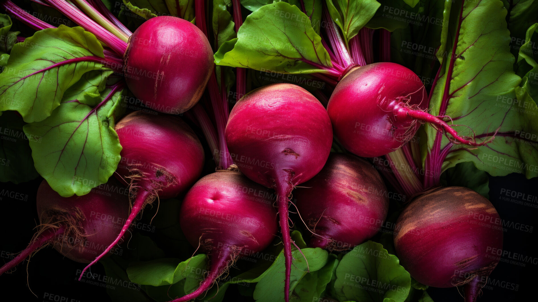 Buy stock photo Healthy, natural and beetroot background in studio for farming, organic produce and lifestyle. Fresh, summer food and health meal closeup for eco farm market, fibre diet and vegetable agriculture