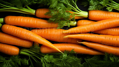 Healthy, natural and orange carrot background in studio for farming, organic produce and lifestyle. Fresh, summer food and health meal closeup for eco farm market, fibre diet and vegetable agriculture