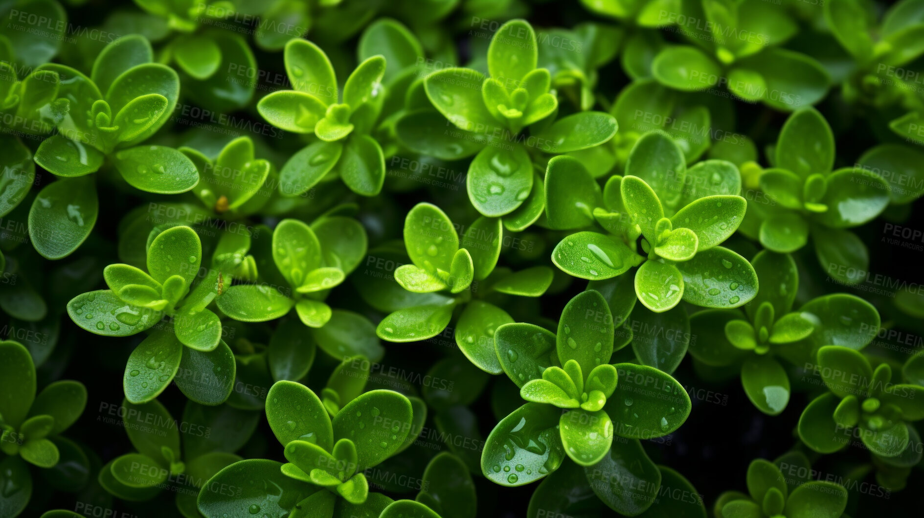 Buy stock photo Healthy, natural and thyme plant background in studio for farming, organic produce and lifestyle. Fresh, aromatic flavour and health herb closeup for eco farm market, fibre diet and herb agriculture