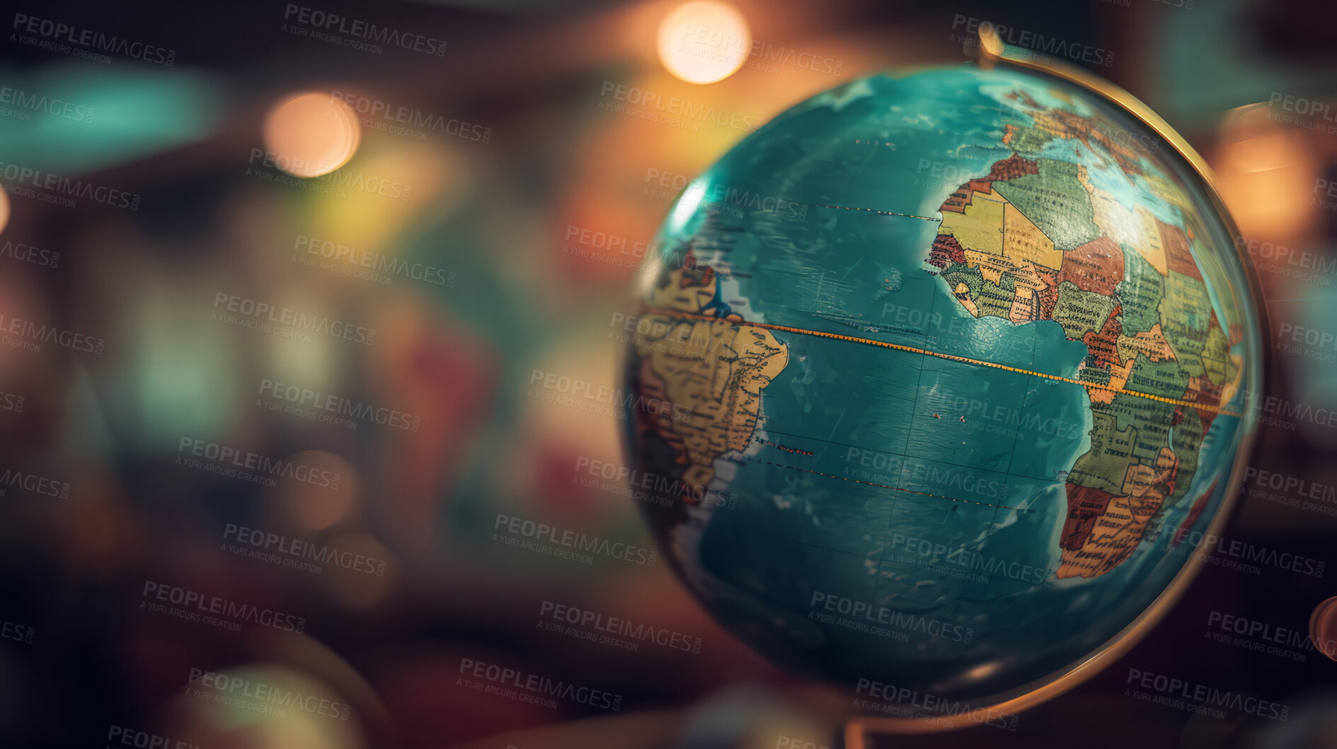 Buy stock photo World, geometric and earth for connection, community and society. Map, networking and communication, planet model with decoration, abstract design or geometric link of business and global economy