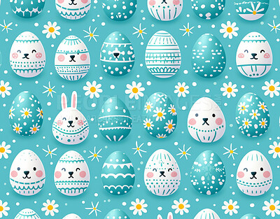 Background, eggs and color for holiday, vacation and easter season with color, illustration celebration. Festive, banner and decoration in abstract for creative wallpaper, advertisement and art.