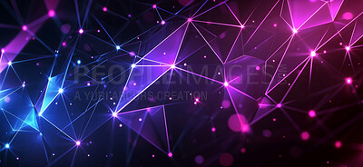 Code, internet and big data connection for cloud storage, artificial intelligence and coding. Purple, matrix and network connectivity for ai algorithm, quantum computing and communication background