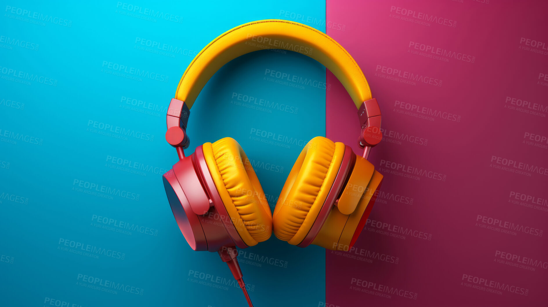 Buy stock photo Headphones, music and enticing sound experience. Sleek, comfortable and high-quality audio gear for an enjoyable, private listening journey. Elevate your music with style and comfort.