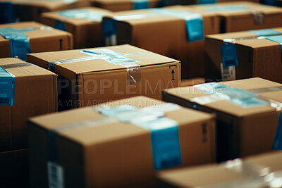 Cardboard box, package or delivery service business background for courier company, new home and gifts. Neat, pile or packed boxes background for storage, transportation or factory warehouse