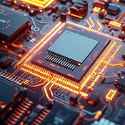 Cpu Mockup Central Computer Processors and CPU mockup 3d render for quantum ...
