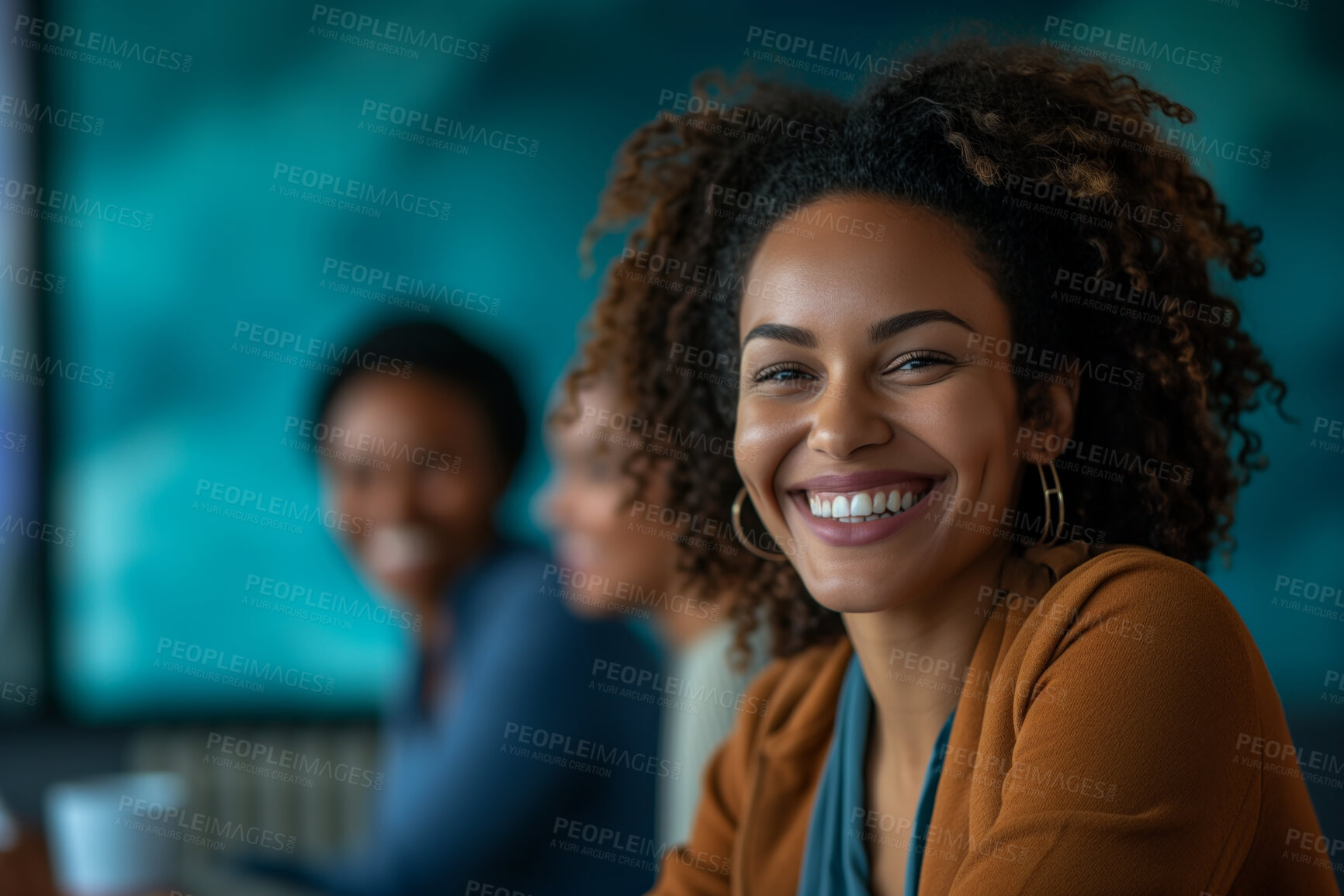 Buy stock photo Woman, employee and business portrait in an office for management, entrepreneur and corporate planning. Confident, female executive smiling or happy for marketing, strategy or leadership in workplace