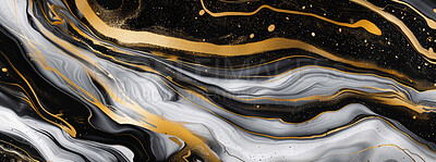 Galaxy, art and painting background with marble glitter as splash wallpaper with creativity gradient, banner or fluid. Liquid, texture and ripple flow with cosmic pattern or abstract, swirl or design