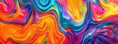 Oil, painting and swirl texture with background on canvas for art, creative or liquid effect and style. Space, pattern and wallpaper for acrylic or colourful backdrop and dynamic or fluid artwork